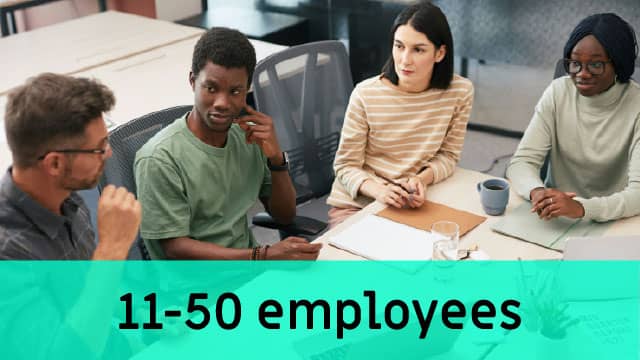 for 11 to 50 employees